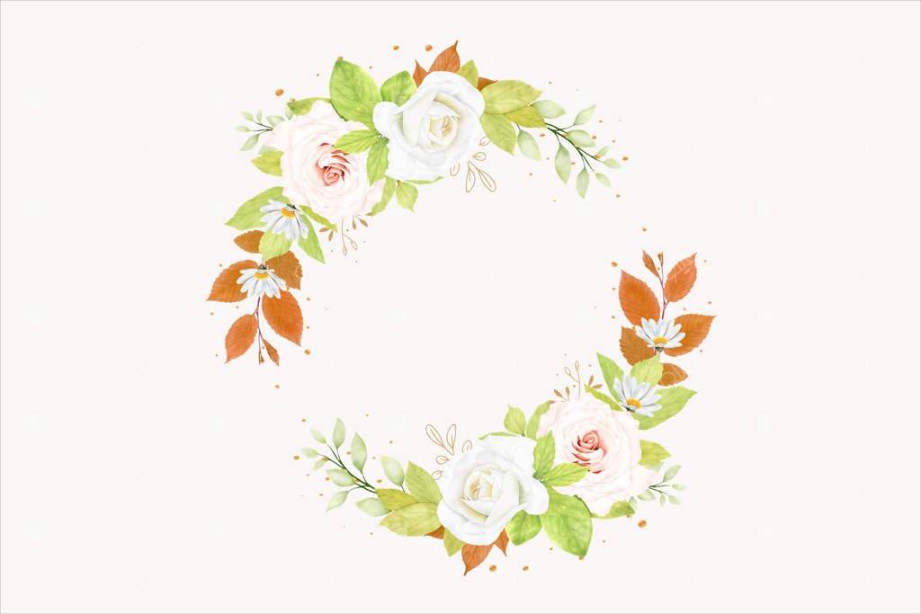 مجموعه کارت دعوت عروسی با طرح گل