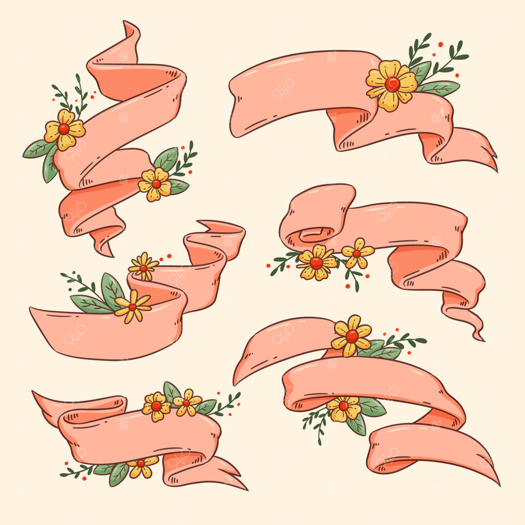 مجموعه ربان‌های تزیینی دست‌ساز