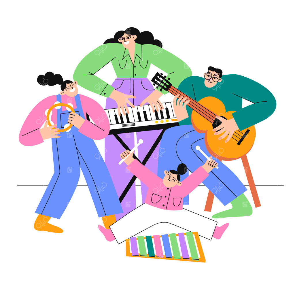 تصویرسازی روز جهانی خانواده‌ها به سبک تخت