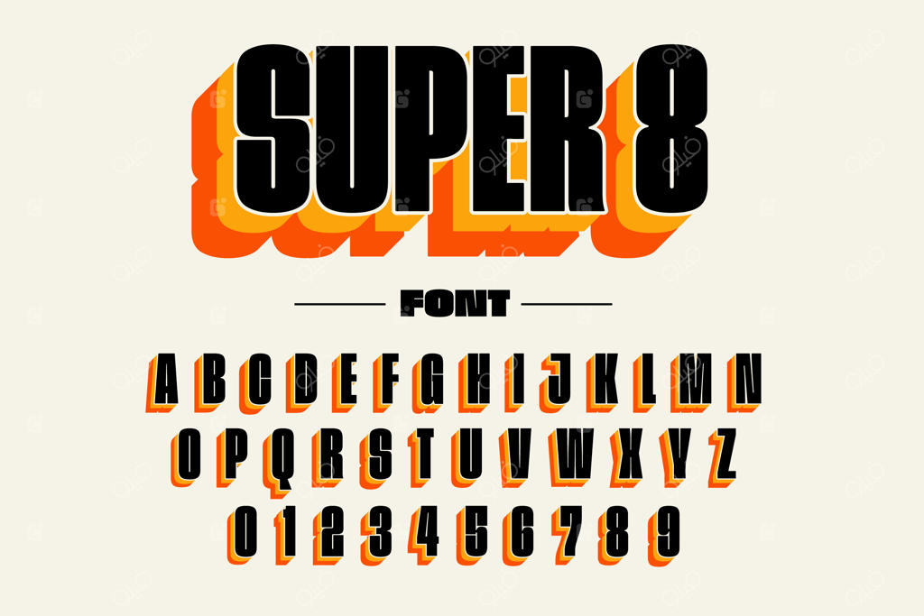 الفبای سه‌بعدی نوستالژیک