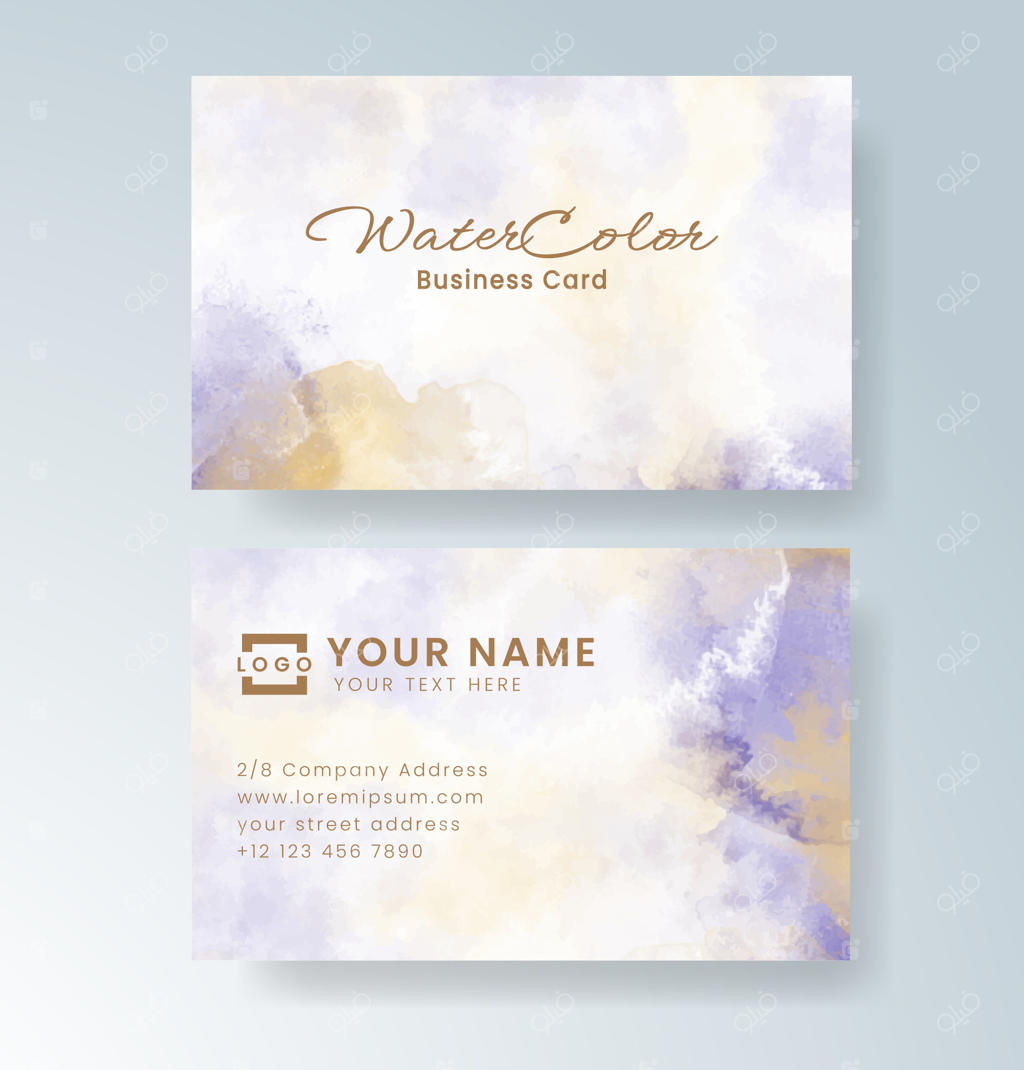 بافت‌های زیبا و منحصر به فرد قلم‌مو روی کارت ویزیت ویژه.