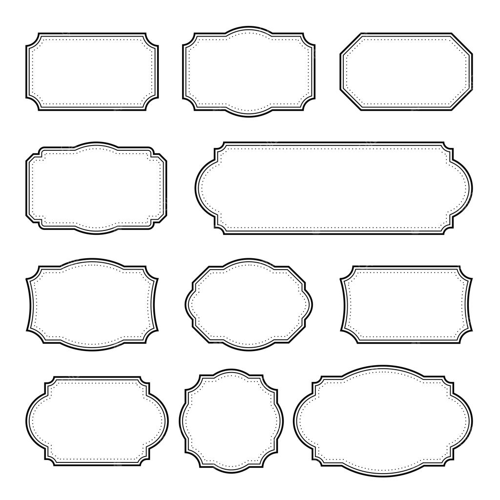 مجموعه قاب‌های قدیمی و کلاسیک - باندل وکتور و کلیپ‌آرت فریم‌های وینتیج
