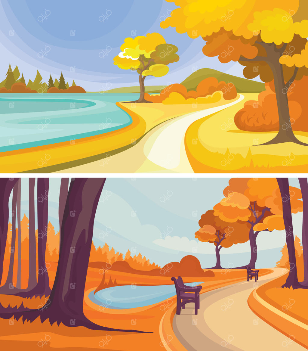 پارک‌های پاییزی کنار دریاچه: مناظری زیبا از طبیعت