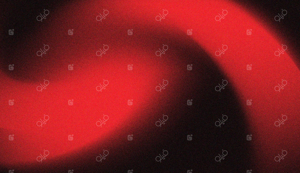 پس‌زمینه قرمز تند با بافت دانه‌دار و جلوه‌های انتزاعی نور و سایه