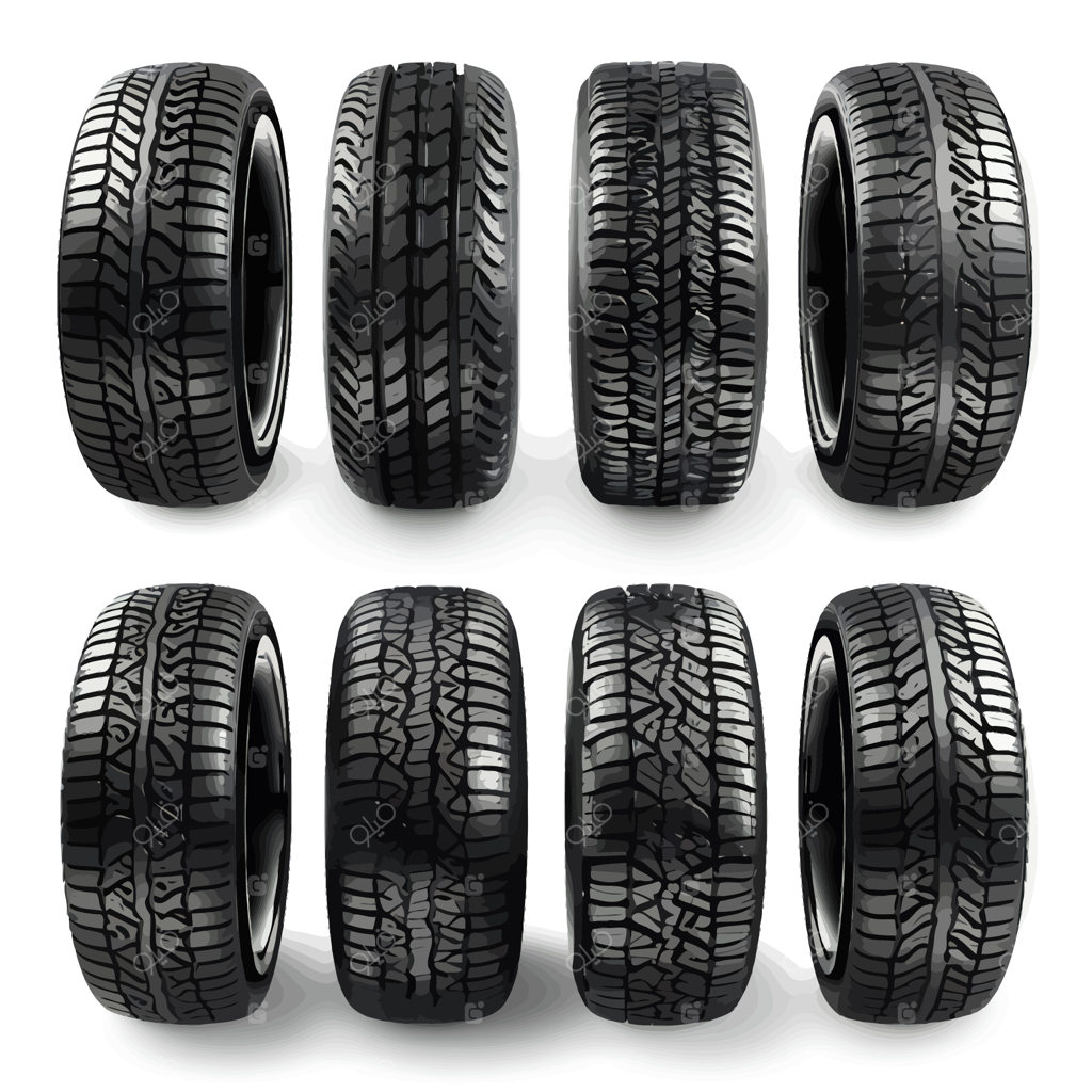 وکتور بافت رد لاستیک و اثر آج تایر با افکت گرانج و لکه‌های سیاه