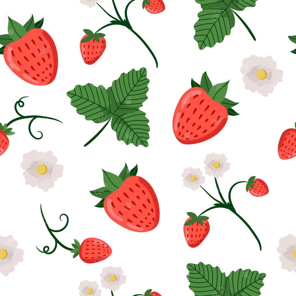 طرح زنده توت‌فرنگی برای طراحی‌های خلاقانه - فایل وکتور حرفه‌ای