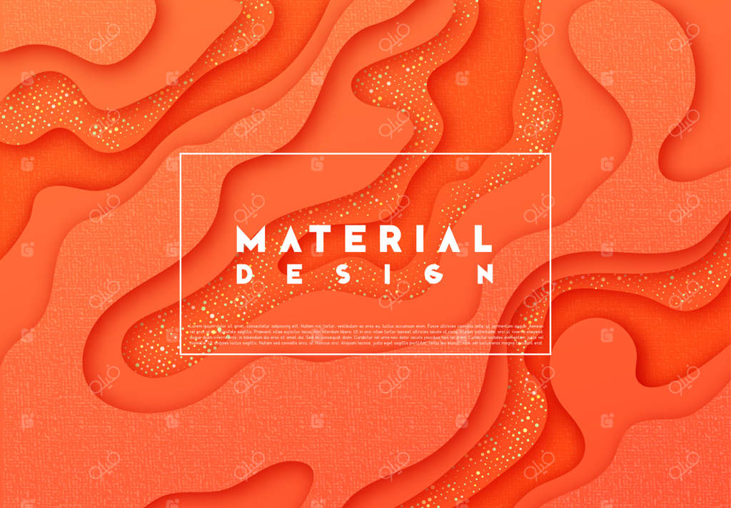 زمینه‌ی مایع و موج‌دار مینیمال به رنگ مرجانی. بافت سه‌بعدی پویا. پترن هنری دینامیک. رنگ‌های پاستلی و نرم. تصویرسازی وکتور