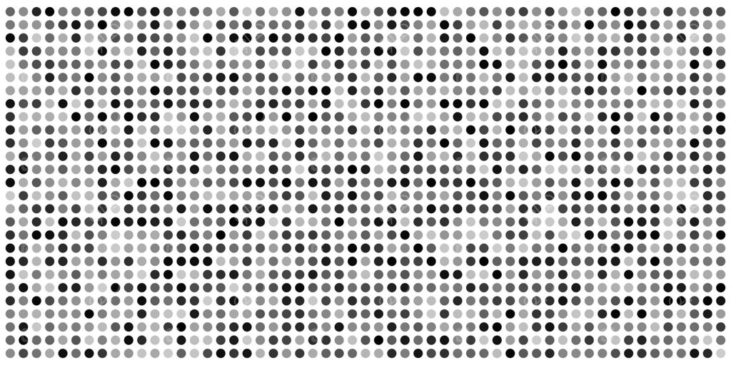 پس‌زمینه با الگوی خال‌خال. ماتریس صفحه با گرادیان. قاب نویز تک‌رنگ بی‌وقفه. تکنولوژی تبدیل رنگ و محو دایره. شکل انتزاعی اتصال نقاط خاکستری. محو شدن رستر دیجیتال.