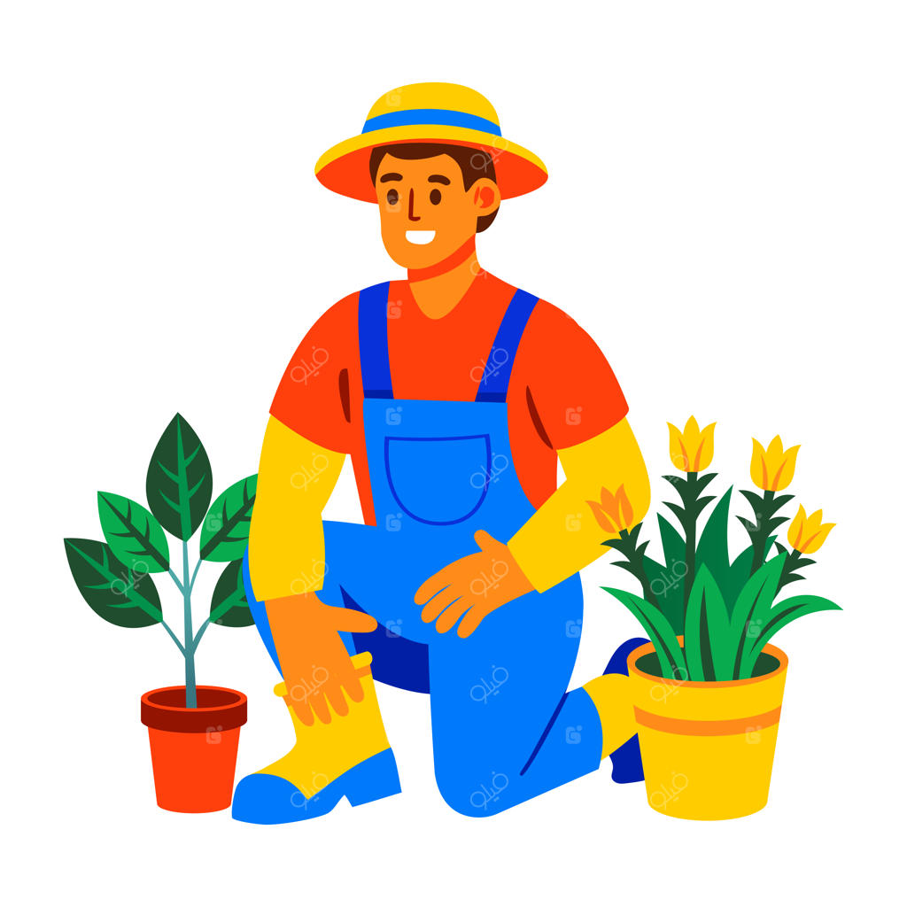 آیکون تخت کاراکتر باغبان