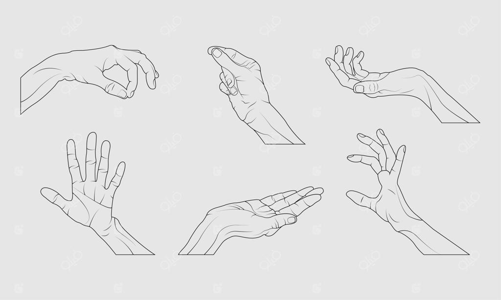 تصویر ضد نور دست‌ها