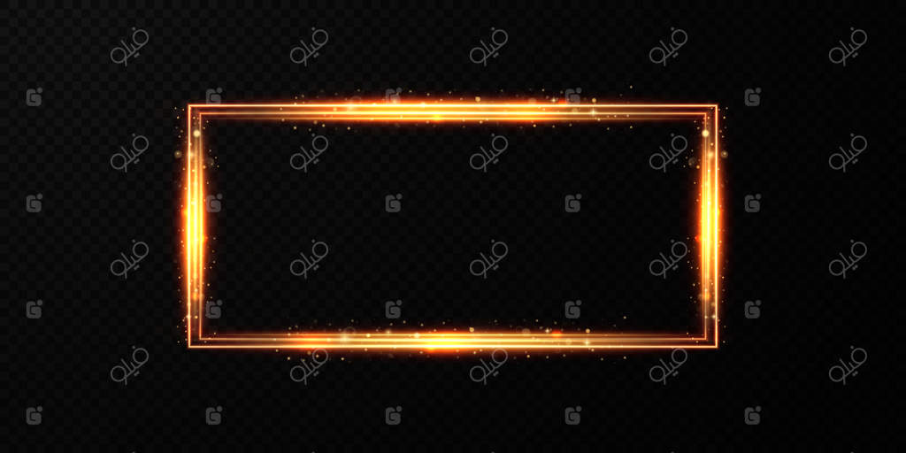 مجموعه‌ای از قاب‌های هندسی نورانی