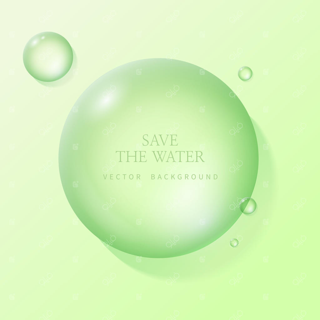 قطرات شفاف آب، شیء قطره آب.