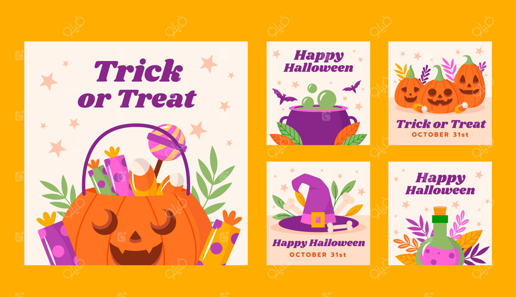 مجموعه پست‌های اینستاگرامی برای جشن هالووین