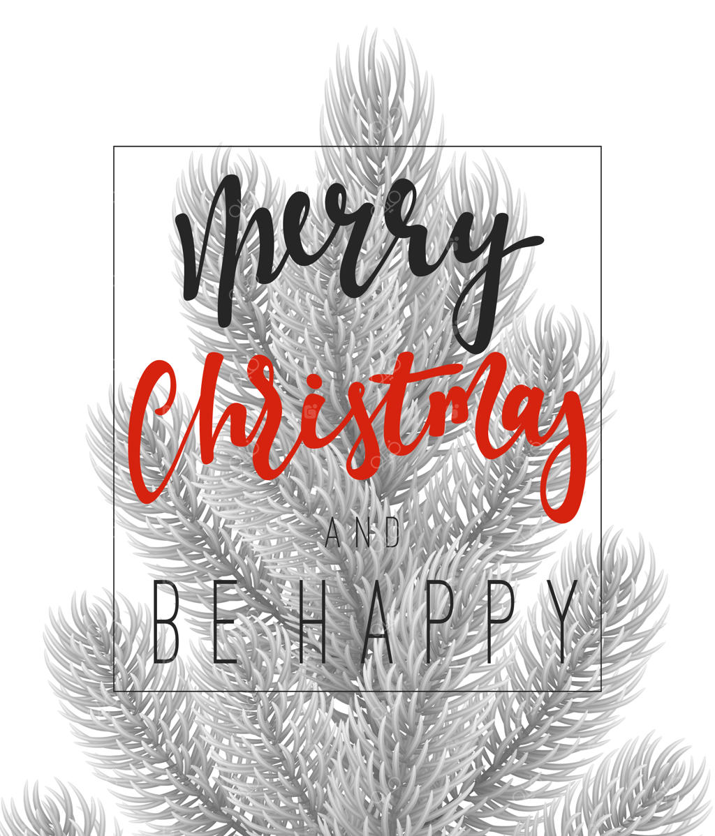 پس‌زمینه کریسمس با شاخه‌های کاج - کارت تبریک و بنر کریسمس مبارک - تصویرسازی وکتور