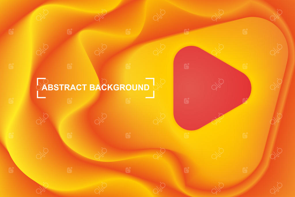 پس‌زمینه لوکس انتزاعی با رنگ نارنجی