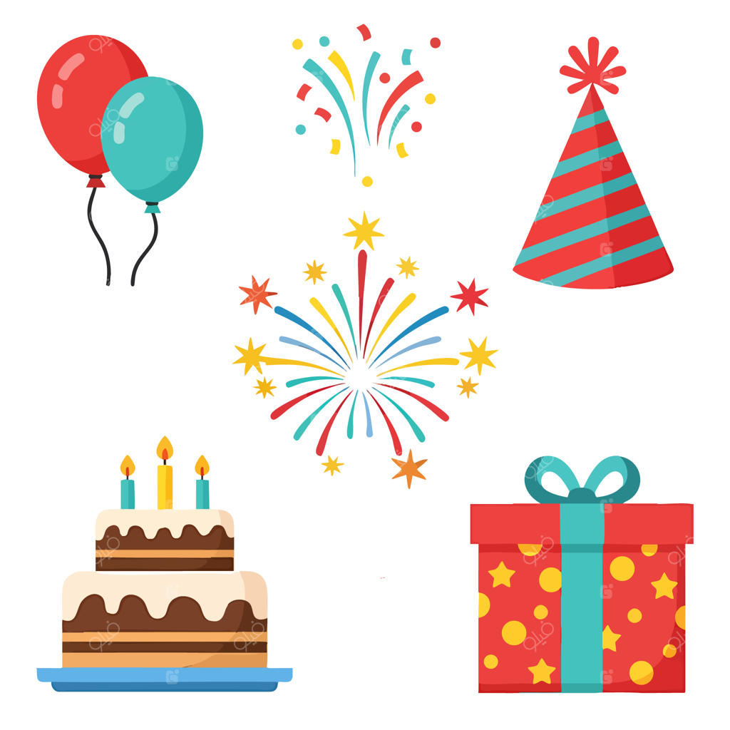 المان‌های رنگارنگ جشن تولد