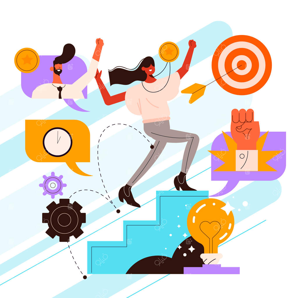 تصویرسازی مهارت‌های نرم با طراحی دست و سبک ساده