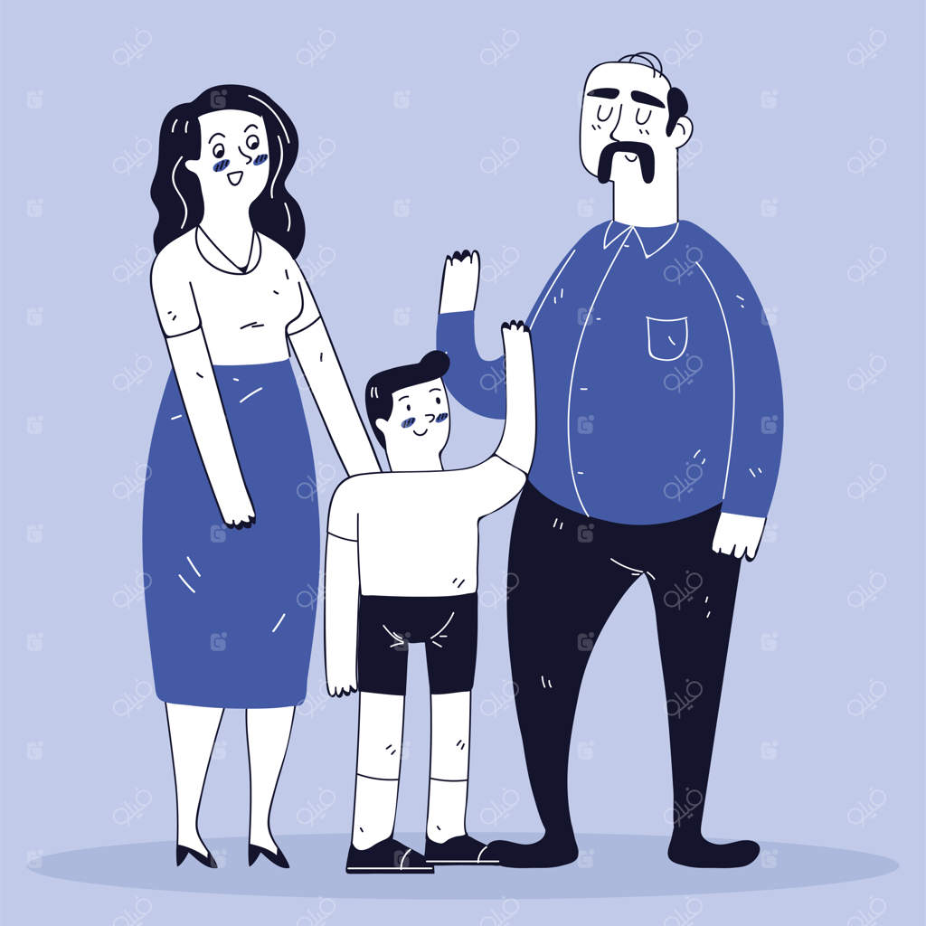 شخصیت‌های خانواده در کنار هم