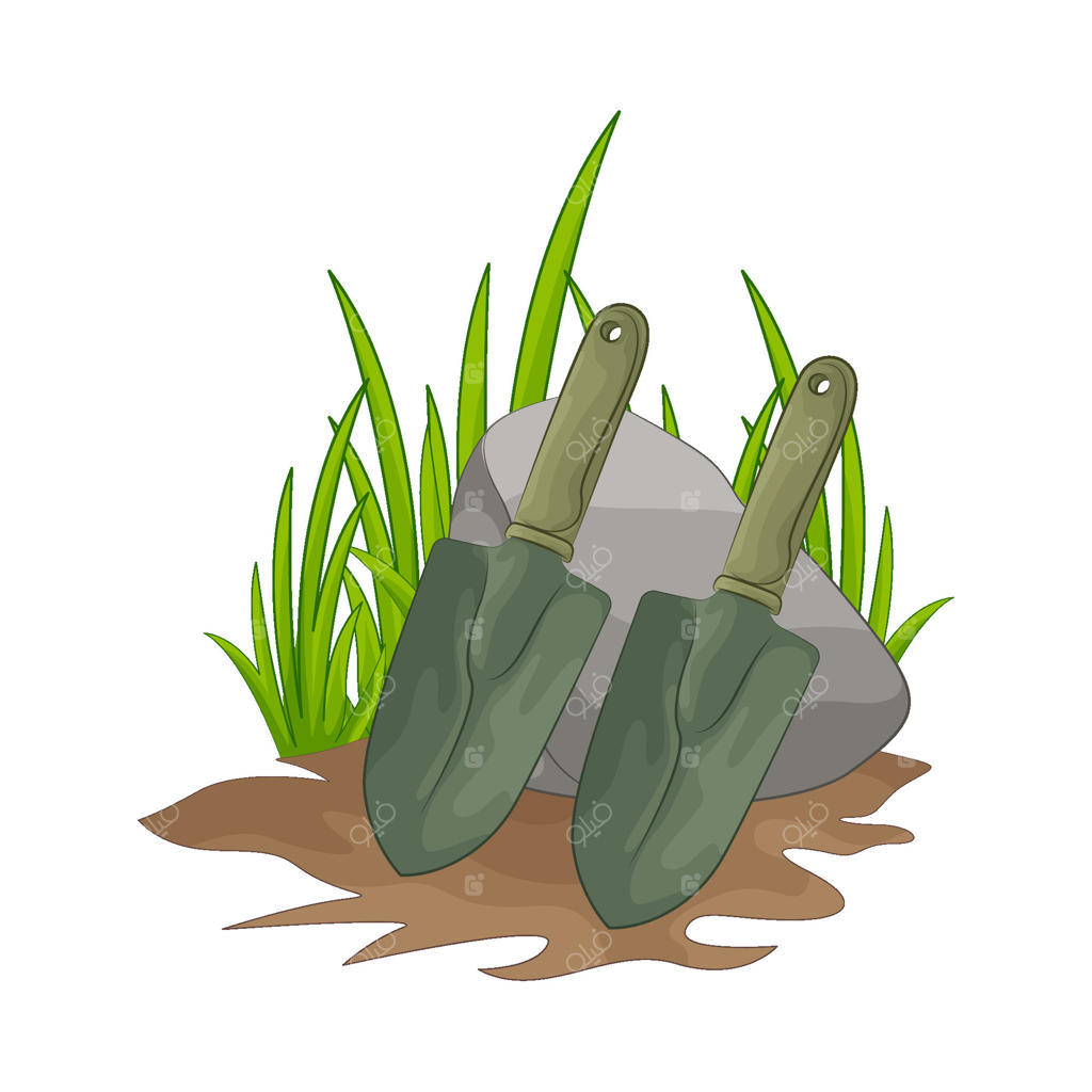 تصویری از بیل باغبانی