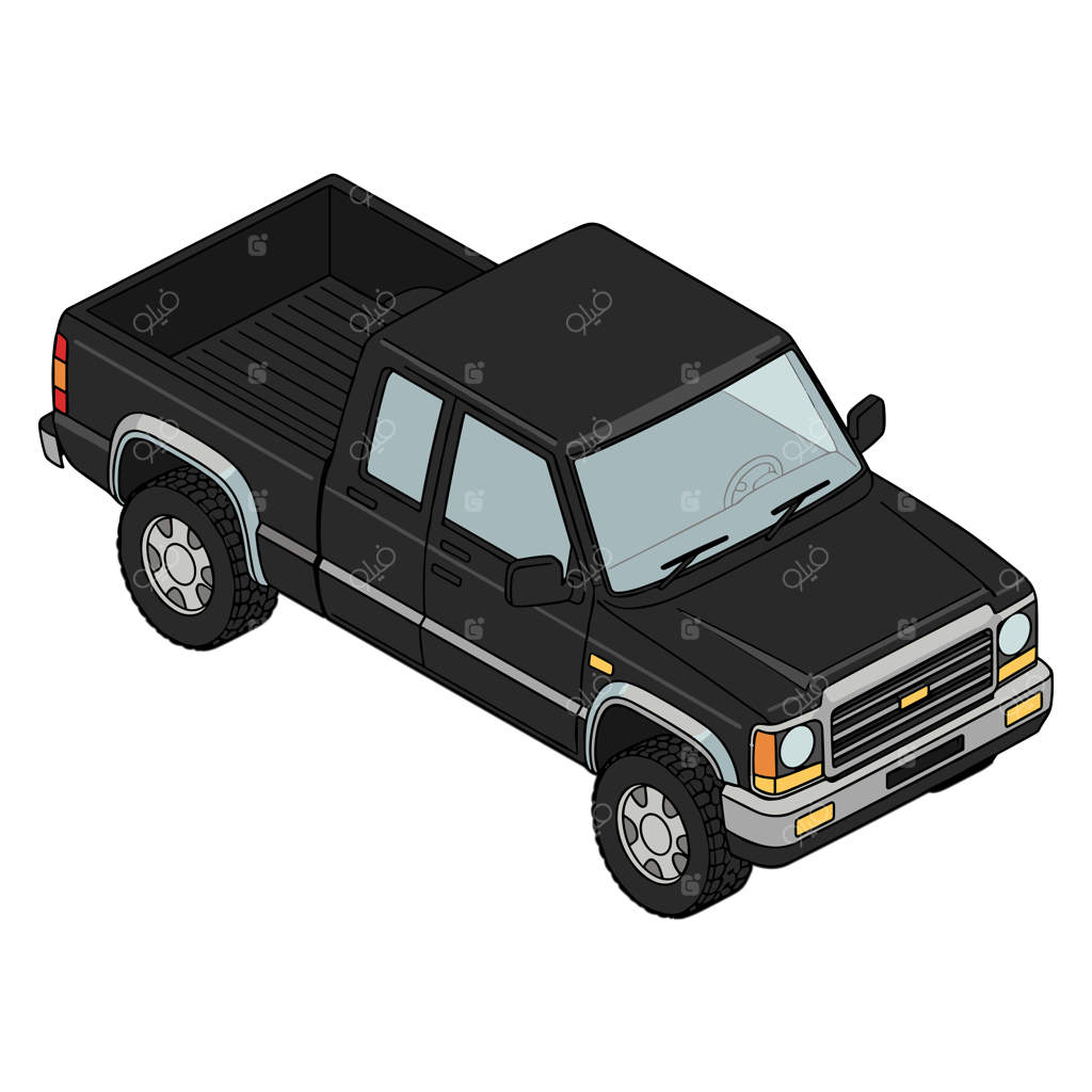 پیکاپ مشکی ایزومتریک