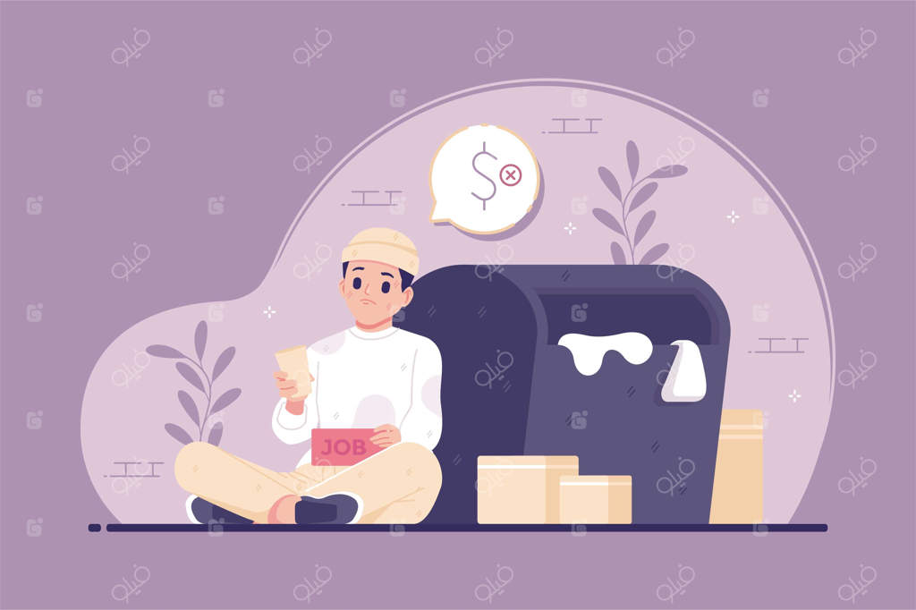 تصویر زمینه فرد بیکار و گدا