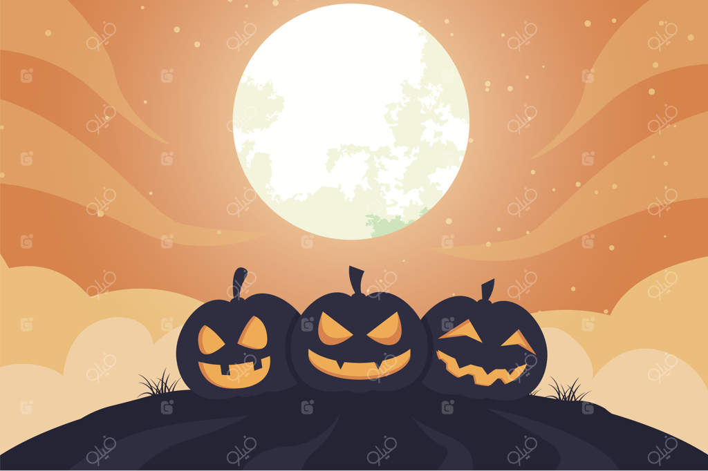 پس‌زمینه طراحی تخت برای هالووین