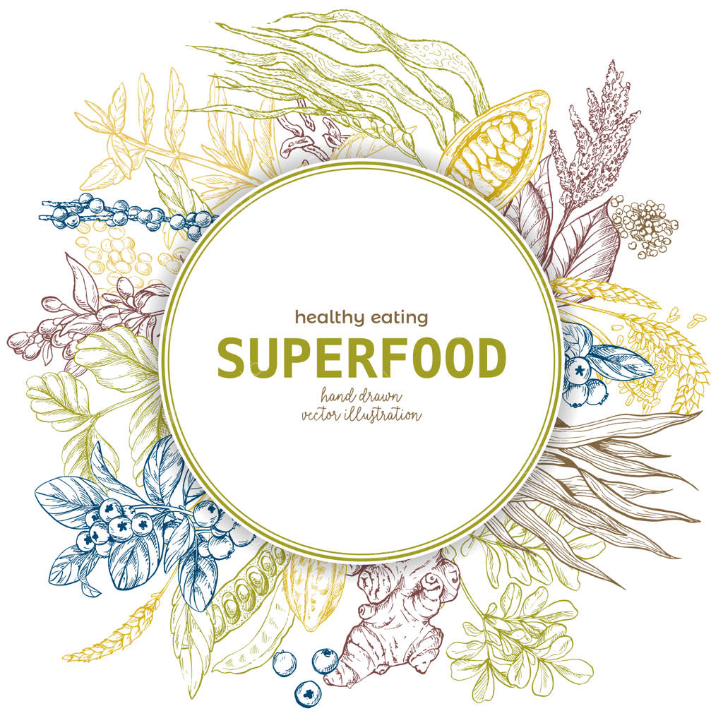 بنر دایره‌ای ابرخوراک، رنگارنگ