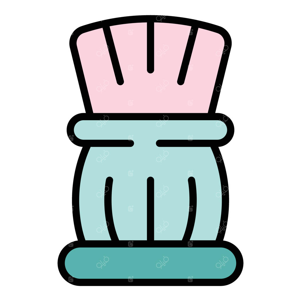 آیکون صاف وکتور برس آرایشگری