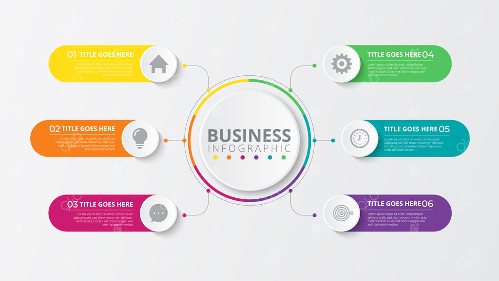 قالب اینفوگرافیک تجاری