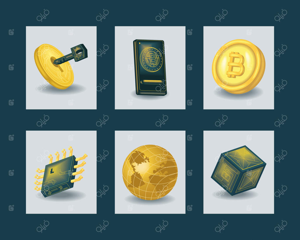 نمادهای ارز دیجیتال بیتکوین
