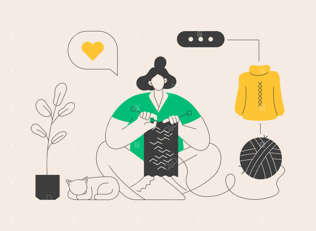 آموزش بافتن طرح‌های مفهومی وکتور抽象