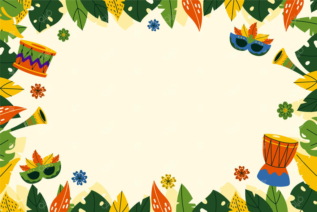 زمینه کارناوال برزیلی با گرادیانت تخت