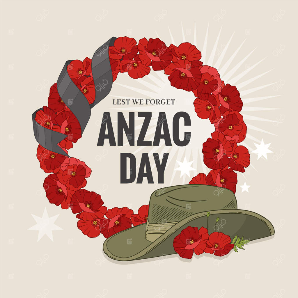 تصویرسازی دستی روز آنزاک