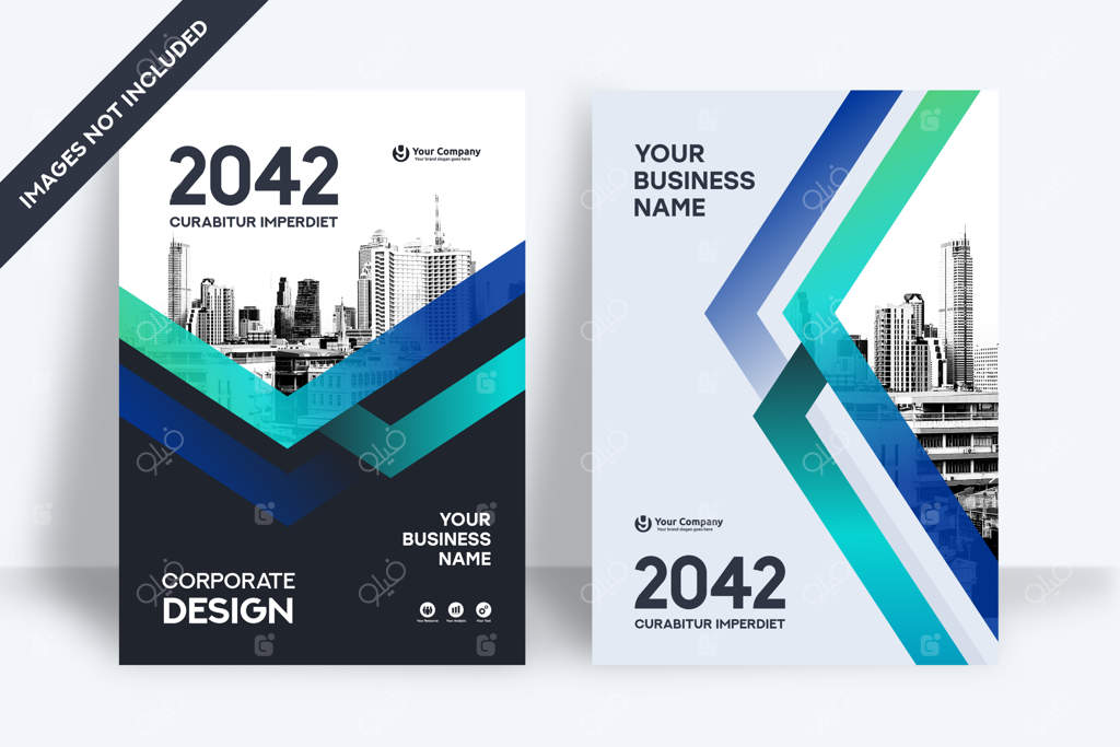 پترن طراحی جلد کتاب کسب‌وکار با پس‌زمینه شهری