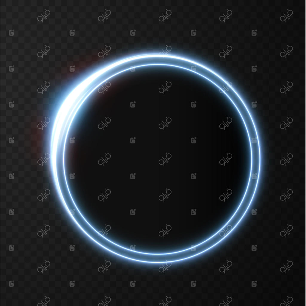 خطوط نئونی نورانی در حال چرخش مارپیچی