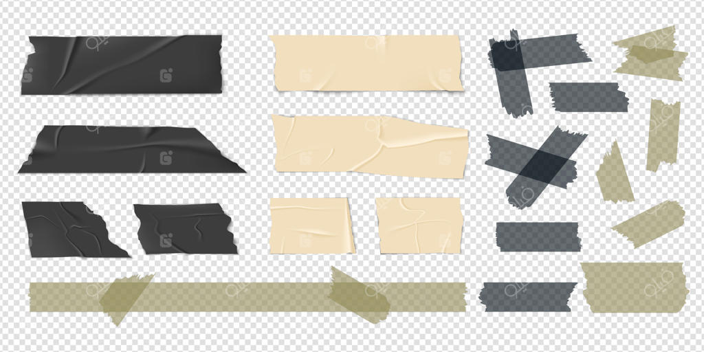 مجموعه‌ای از نوارهای چسبی