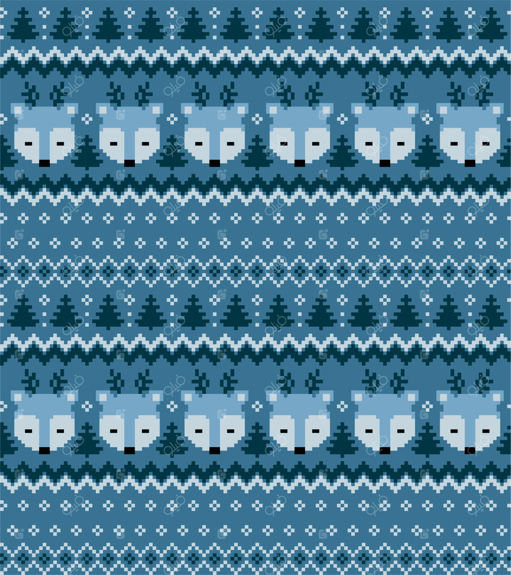 وکتور طرح پیکسلی کریسمس و سال نو - فرمت EPS