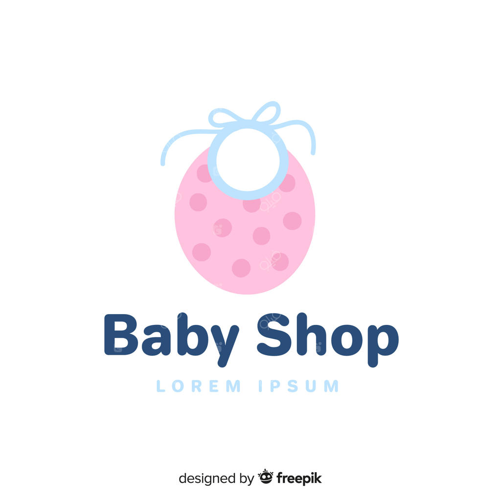 پترن لوگوی زیبا برای فروشگاه نوزادان