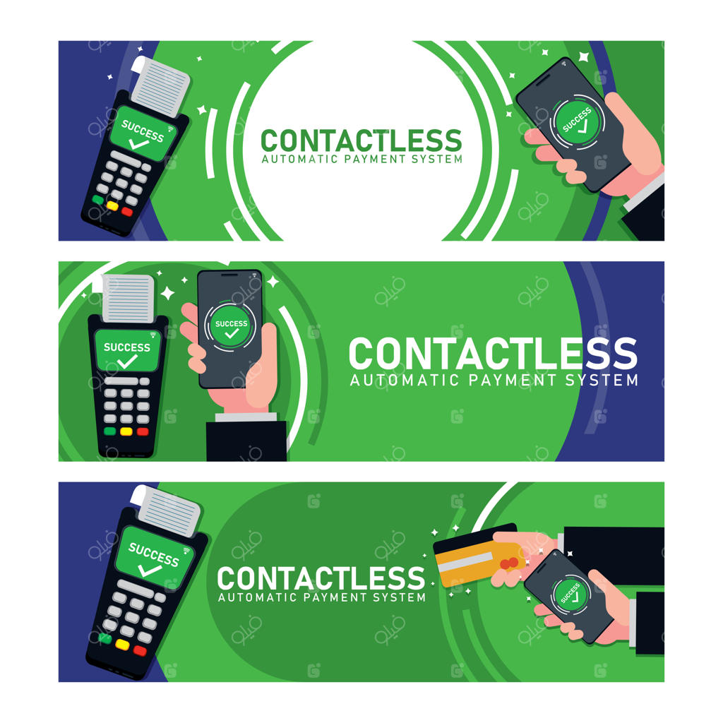 مفهوم بنر بدون تماس