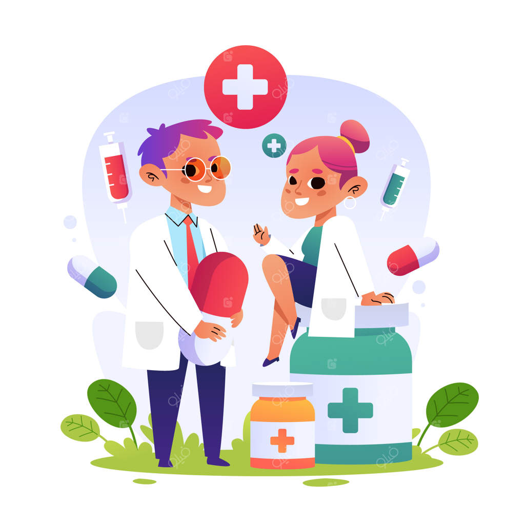 تصویرسازی روز جهانی بهداشت با گرادیان رنگی