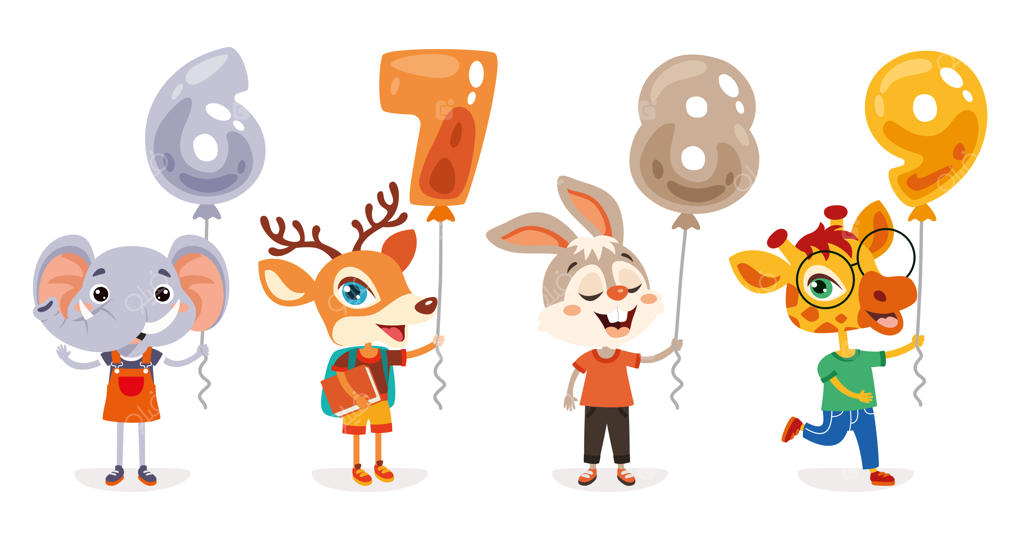 تصویرسازی آموزشی با حیوانات کارتونی