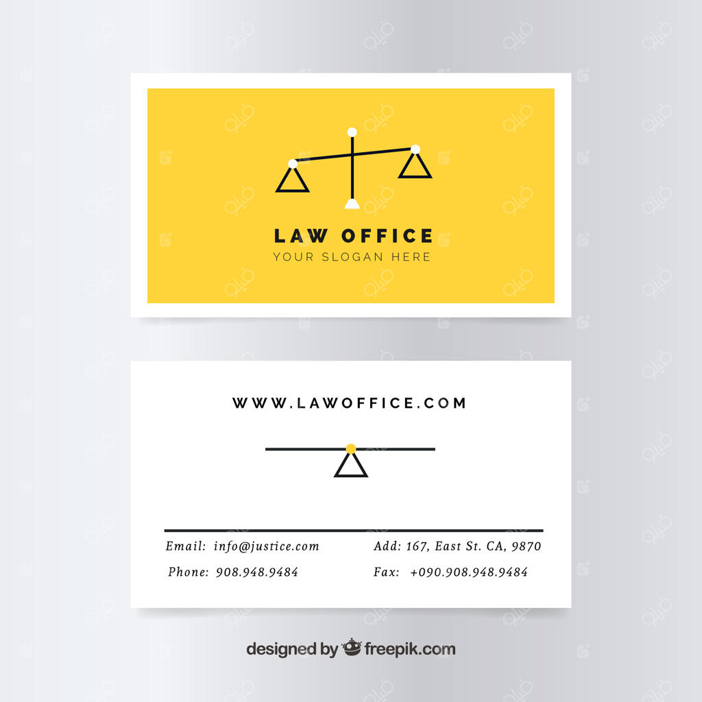 پترن کارت ویزیت وکیل