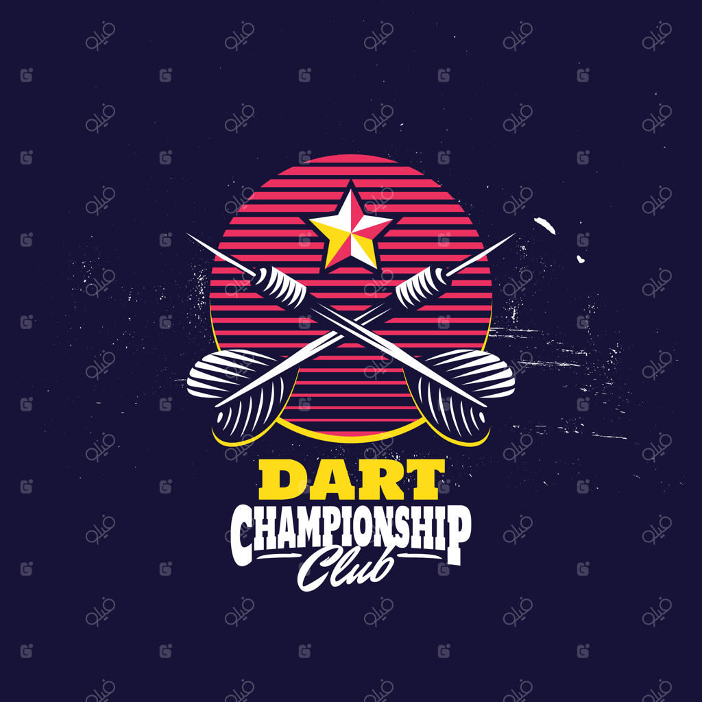 لوگوی نشان دارت به سبک رترو