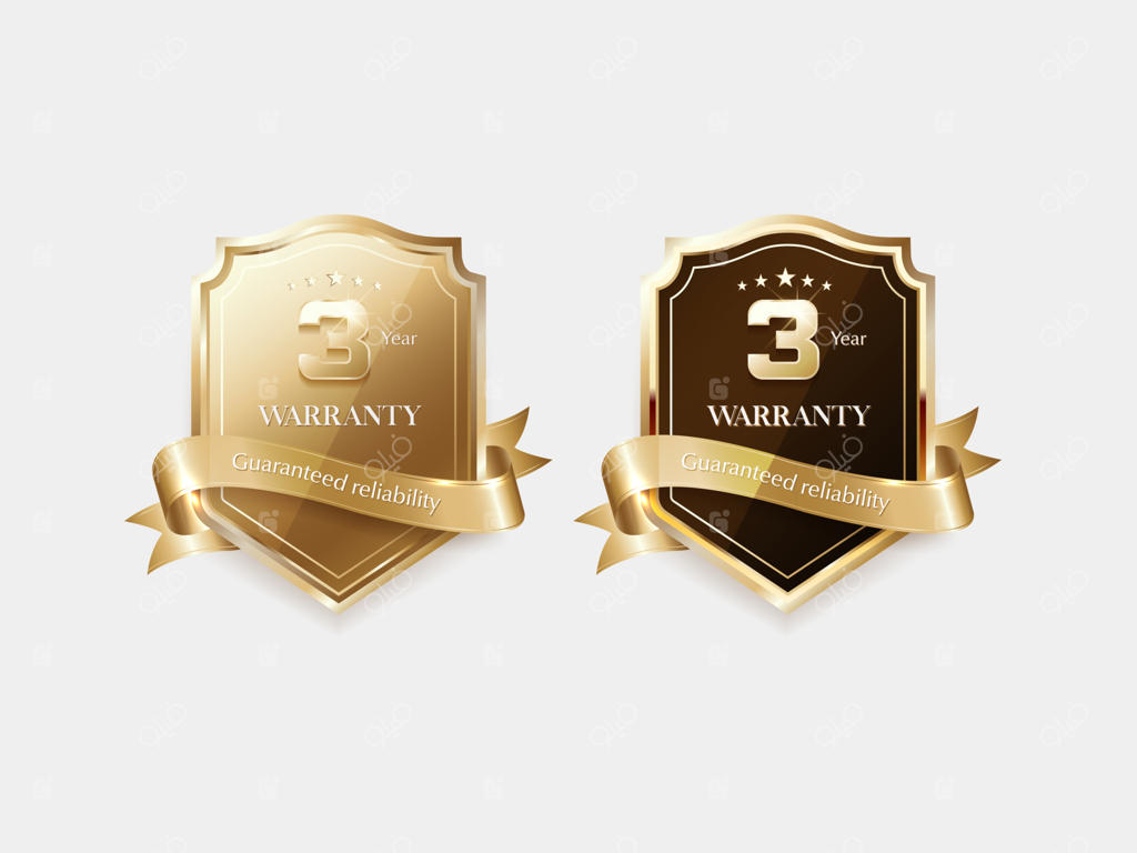 برچسب و نماد لوکس طلایی