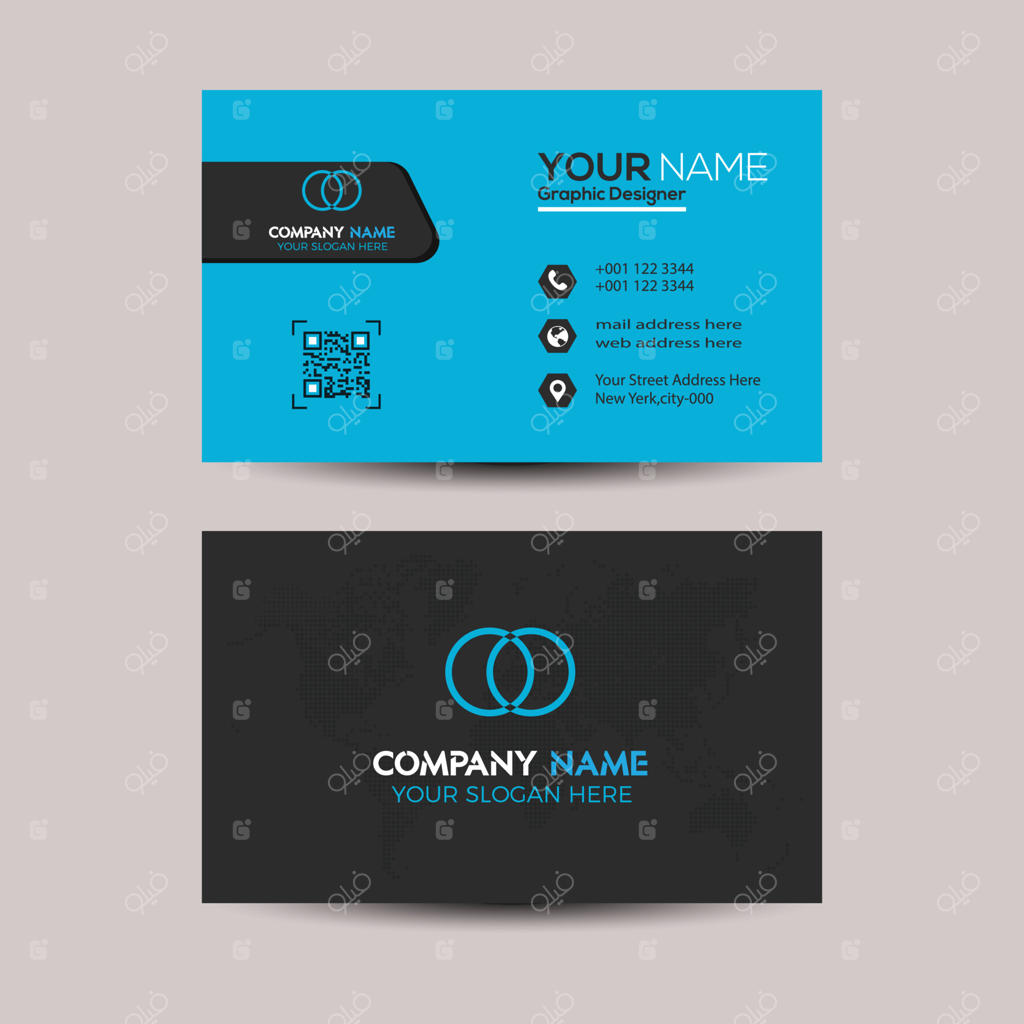 قالب کارت ویزیت دو رو خلاقانه و شیک