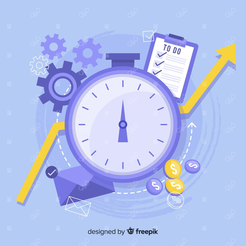 مفهوم مدرن بهره‌وری با طراحی ساده و نوین