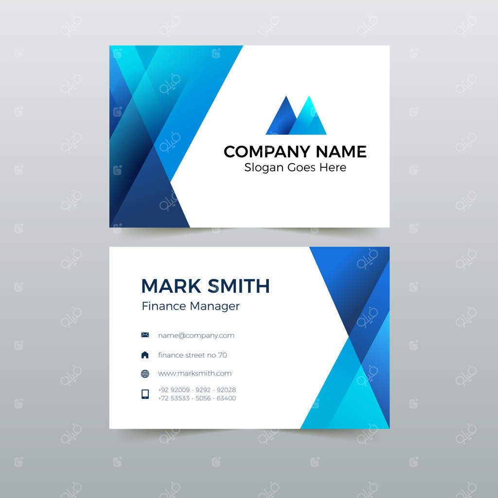 قالب انتزاعی کارت ویزیت