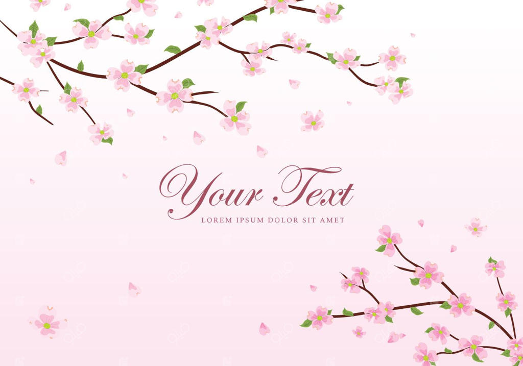 پس زمینه با گل‌ها و شاخه‌های درخت درختچهٔ قرمز