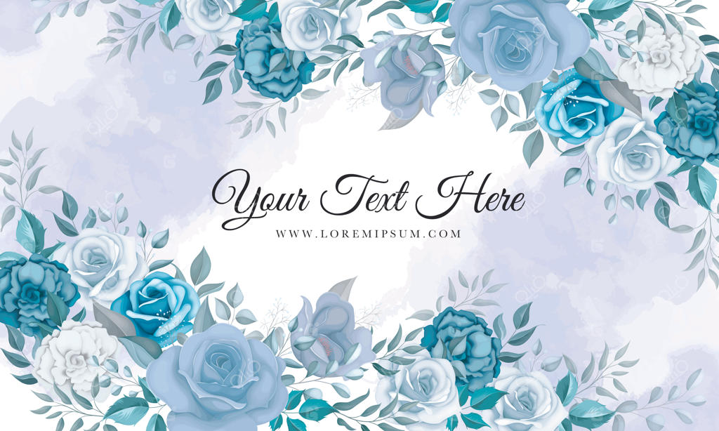 پس‌زمینه گل‌های آبی زیبا