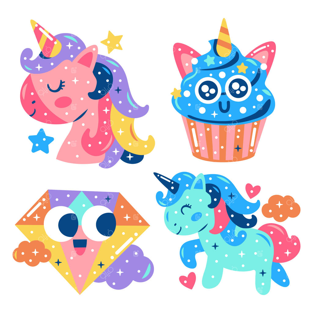 مجموعه استیکرهای کاوایی